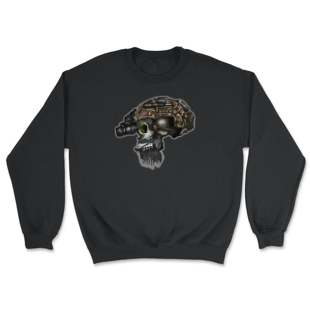 Special Forces & Ranger Regiment Bearded Skull Head Operator - Unisex Sweatshirt - Black