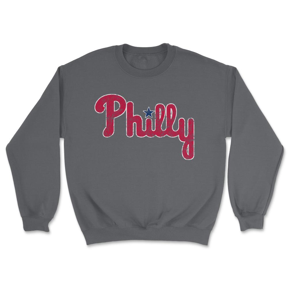 Philadelphia Baseball Philly PA Retro Fan - Unisex Sweatshirt - Smoke Grey