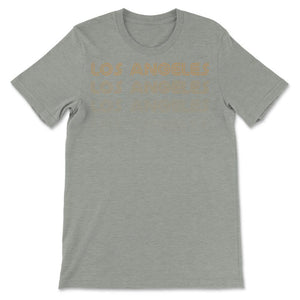 Los Angeles California Soccer Retro Style Color Fade Futbol Club Fan - Unisex T-Shirt - Grey Heather