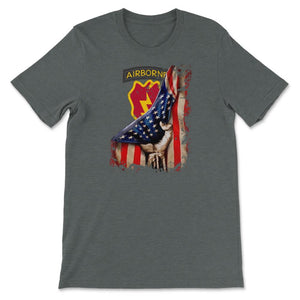 25th ID Flag Pull Patriotic Military Army Infantrymen - Unisex T-Shirt - Dark Grey Heather