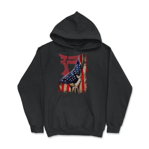 101st Airborne Rakkasans US Flag Patriotic Military Gift - Hoodie - Black