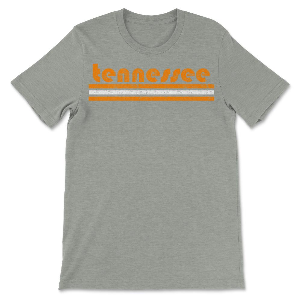 Vintage Tennessee Retro Three Stripe Weathered - Unisex T-Shirt - Grey Heather