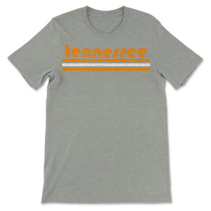 Vintage Tennessee Retro Three Stripe Weathered - Unisex T-Shirt - Grey Heather