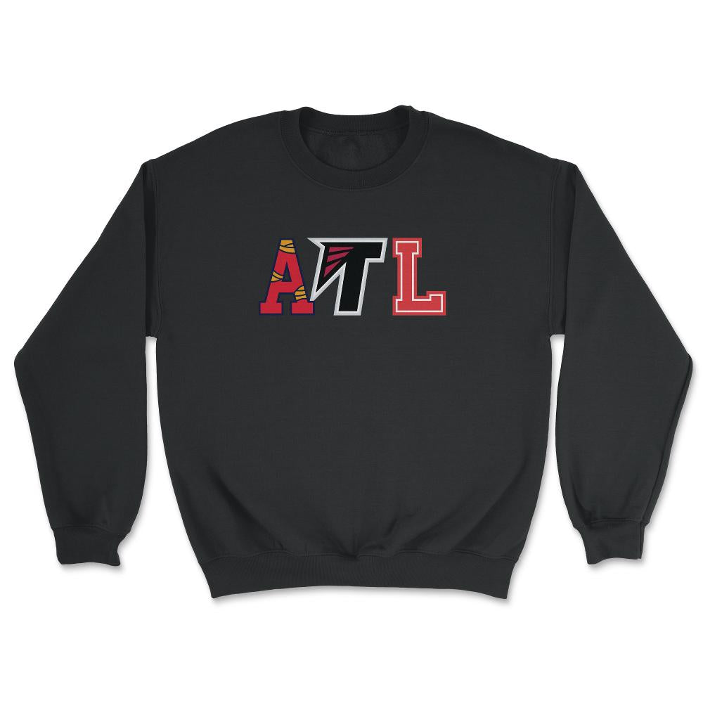 Atlanta Georgia Sports Fan Three Letter City Abbreviation - Unisex Sweatshirt - Black