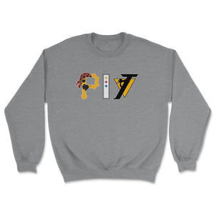 Pittsburgh Pennsylvania Sports Fan Three Letter City Abbreviation - Unisex Sweatshirt - Grey Heather