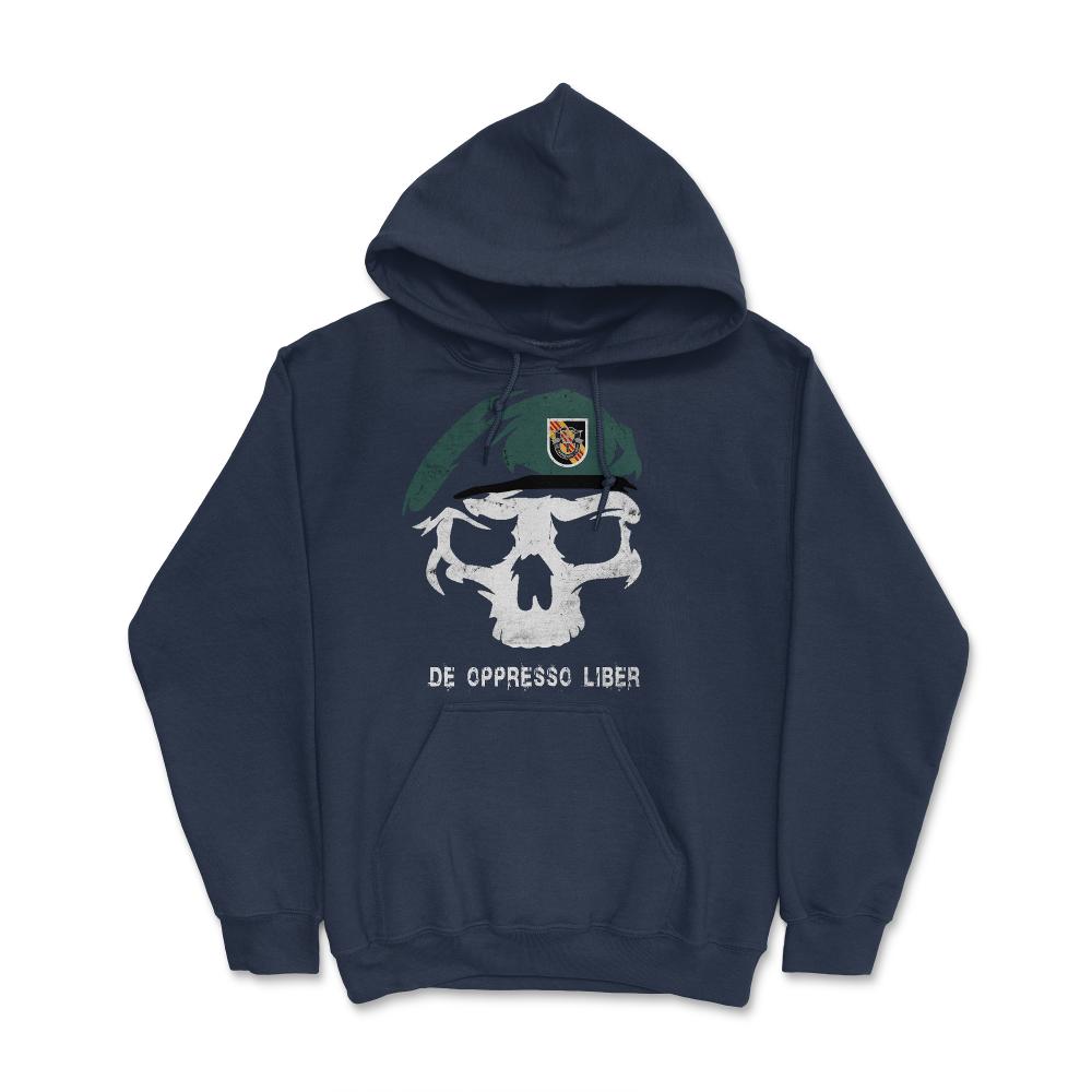 Army Special Forces De Oppresso Liber Green Beret 5th SFG Airborne - Hoodie - Navy