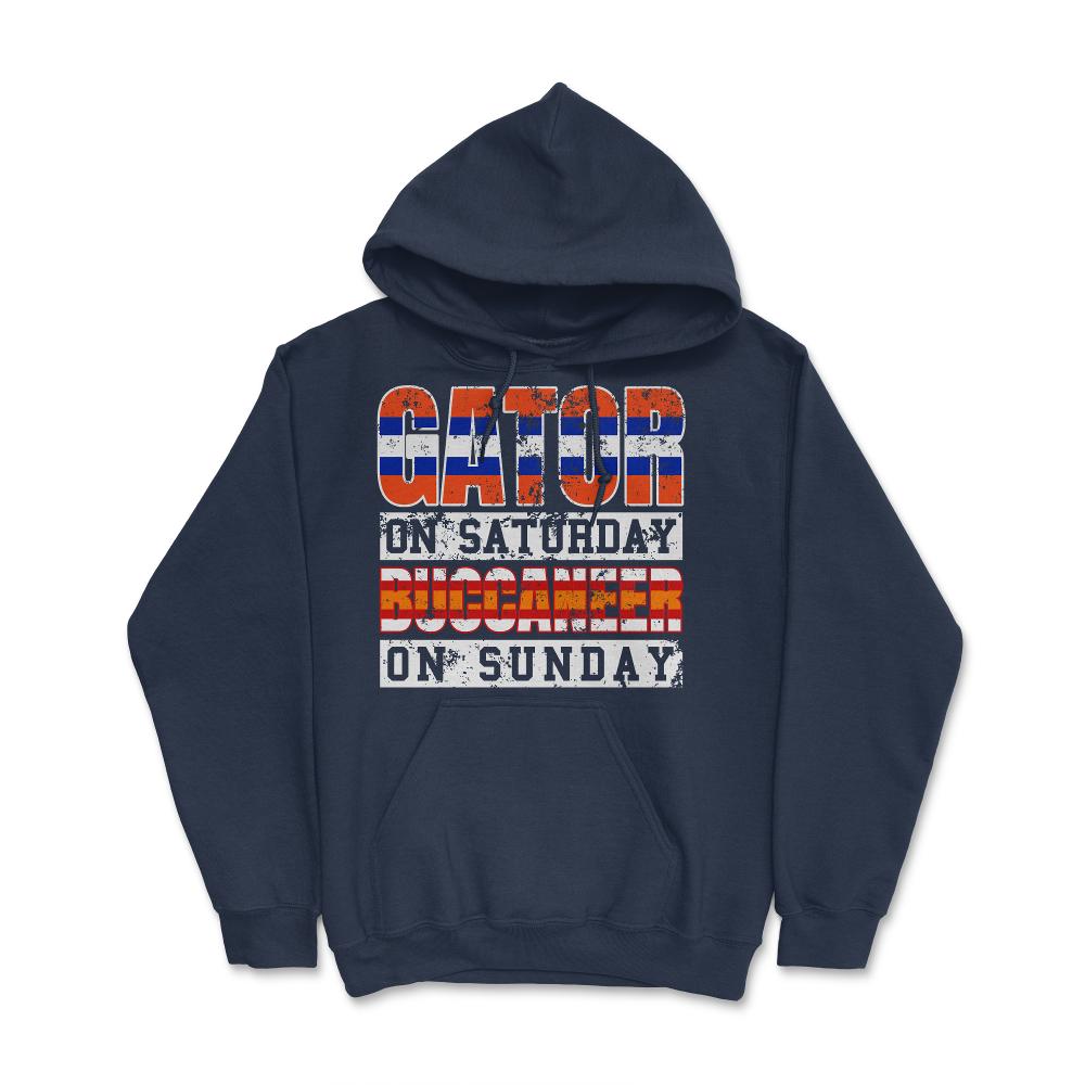 Gator on Saturday Buccaneer on Sunday - Hoodie - Navy