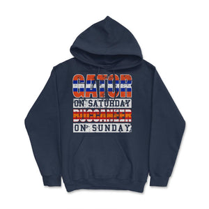 Gator on Saturday Buccaneer on Sunday - Hoodie - Navy