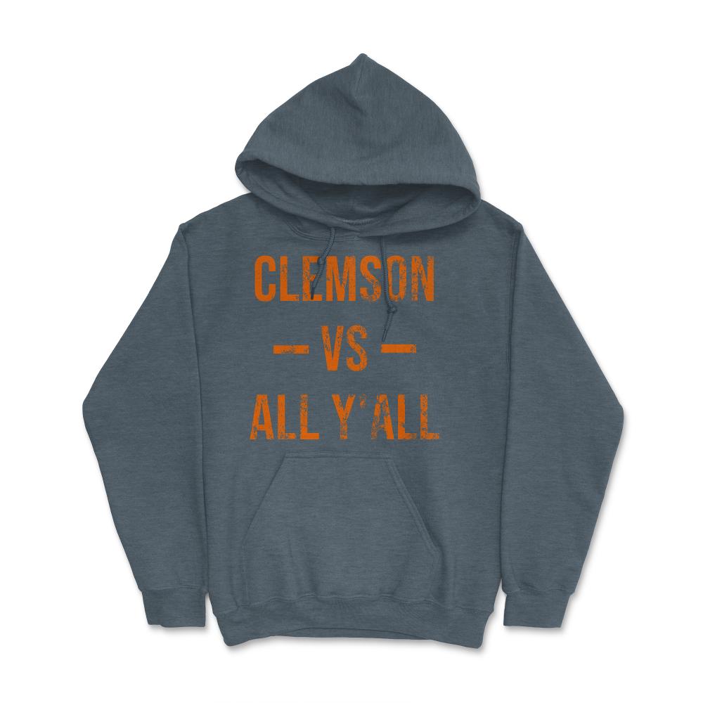 Clemson Vs All Y'All Vintage Weathered Southerner South Carolina - Hoodie - Dark Grey Heather