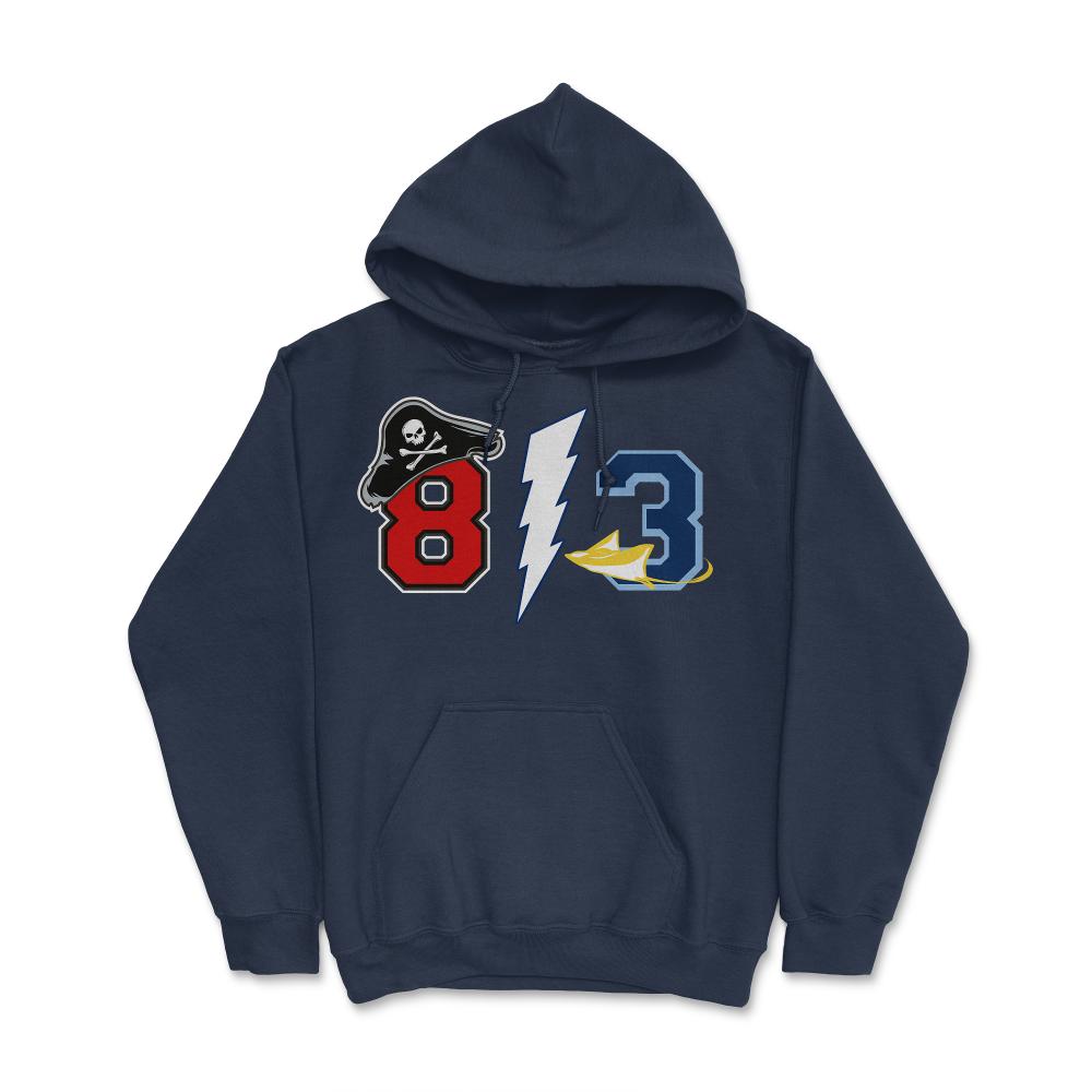 813 Tampa Florida Sports Fan Team Area Code - Hoodie - Navy