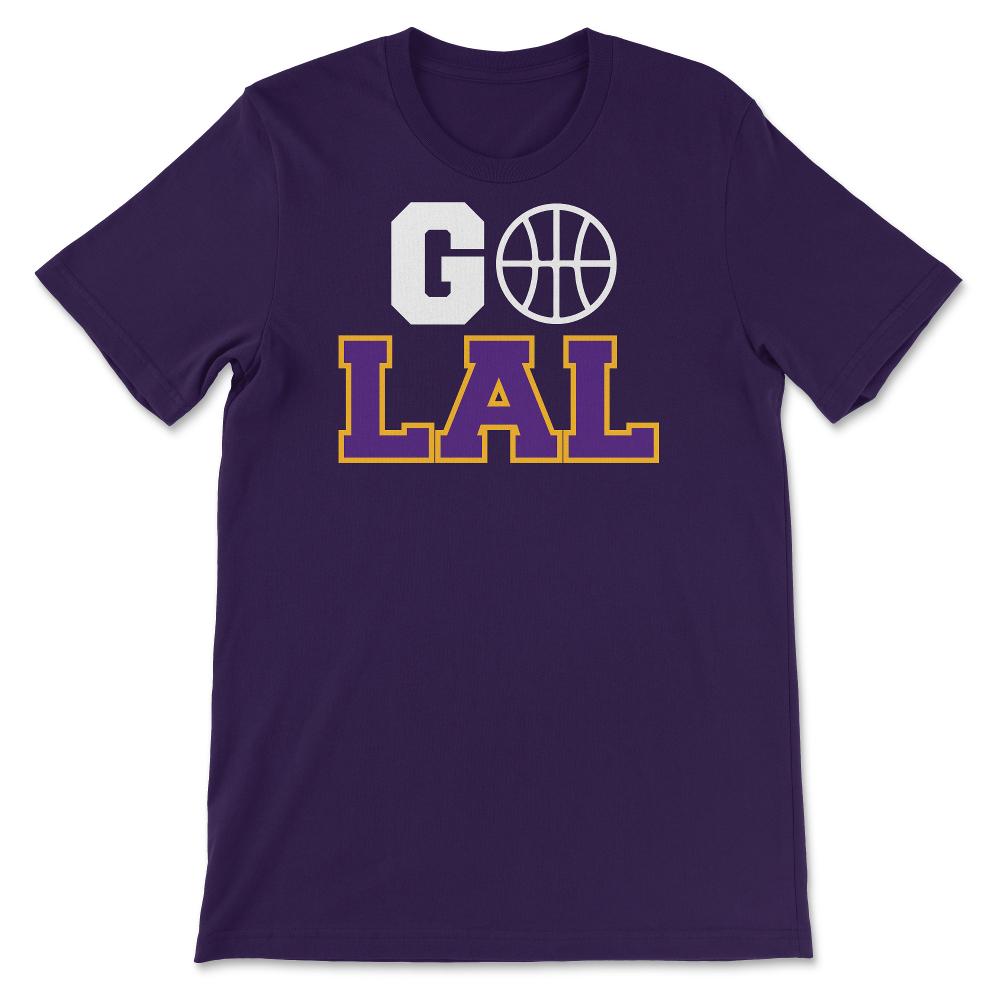 Los Angeles California Basketball Go LAL Home Town Fan - Unisex T-Shirt - Purple