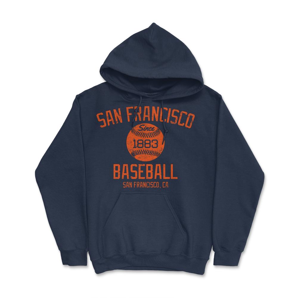 Vintage San Francisco California Baseball Retro Founded Classic Retro - Hoodie - Navy