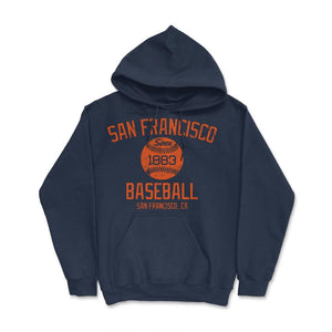 Vintage San Francisco California Baseball Retro Founded Classic Retro - Hoodie - Navy