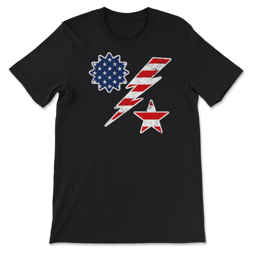 75th Ranger Regiment DUI US Flag Minimalistic Military Patriotic Gift - Unisex T-Shirt - Black