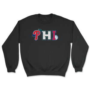 Philadelphia Pennsylvania Sports Fan Three Letter City Abbreviation - Unisex Sweatshirt - Black