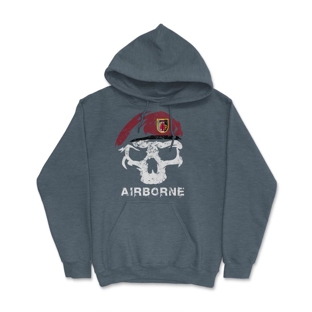 4th Psychological Operations Group skull - Hoodie - Dark Grey Heather