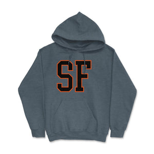 SF San Francisco California Baseball Fan Gift - Hoodie - Dark Grey Heather