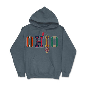 OHIO Sports Forever Vintage Cleveland & Athens Fan Gift - Hoodie - Dark Grey Heather