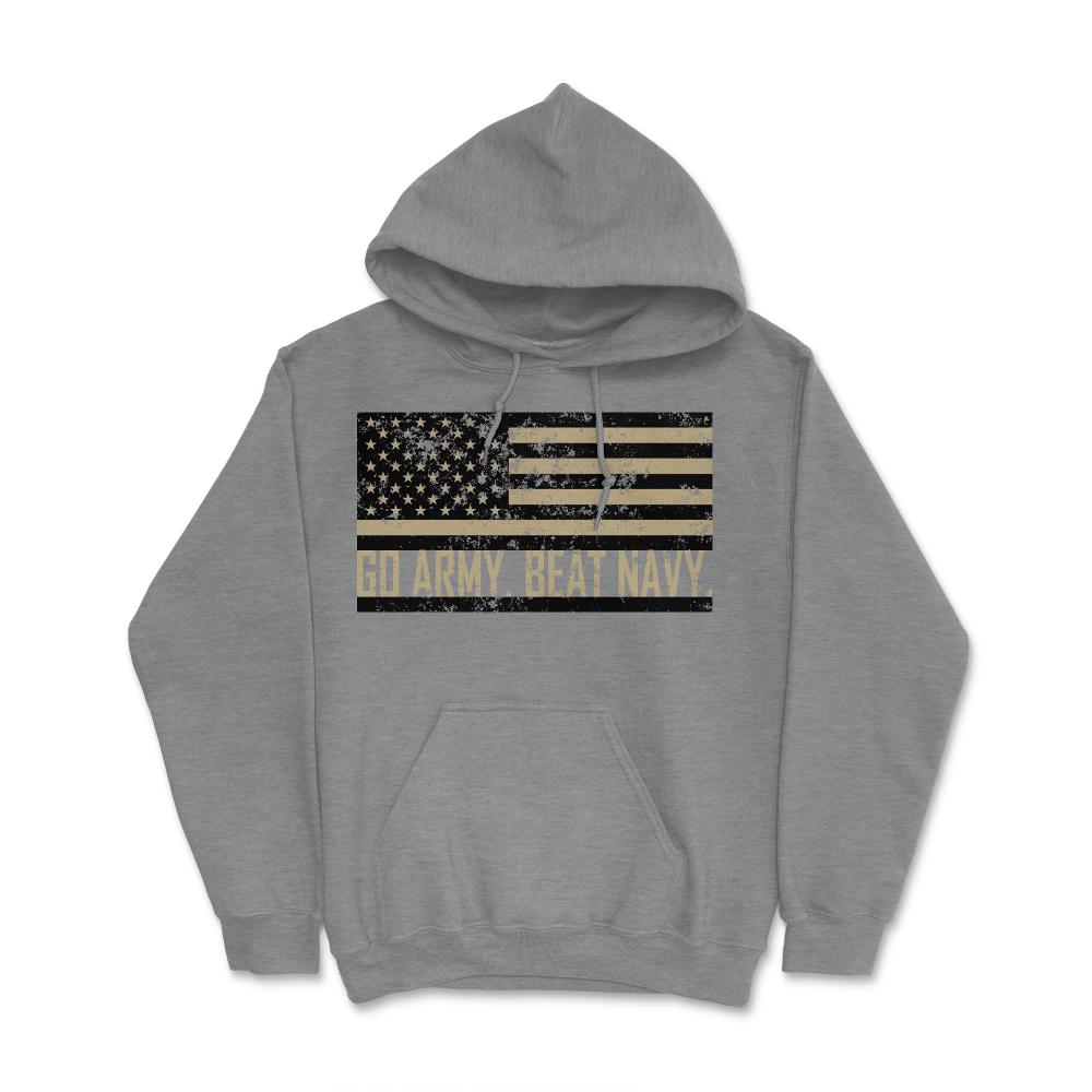 Go Army Beat Navy Flag America's Game Sports Football Fan - Hoodie - Grey Heather