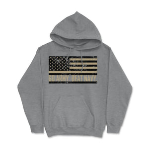 Go Army Beat Navy Flag America's Game Sports Football Fan - Hoodie - Grey Heather