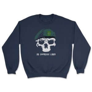 Army Special Forces De Oppresso Liber Green Beret 10th SFG Airborne - Unisex Sweatshirt - Navy