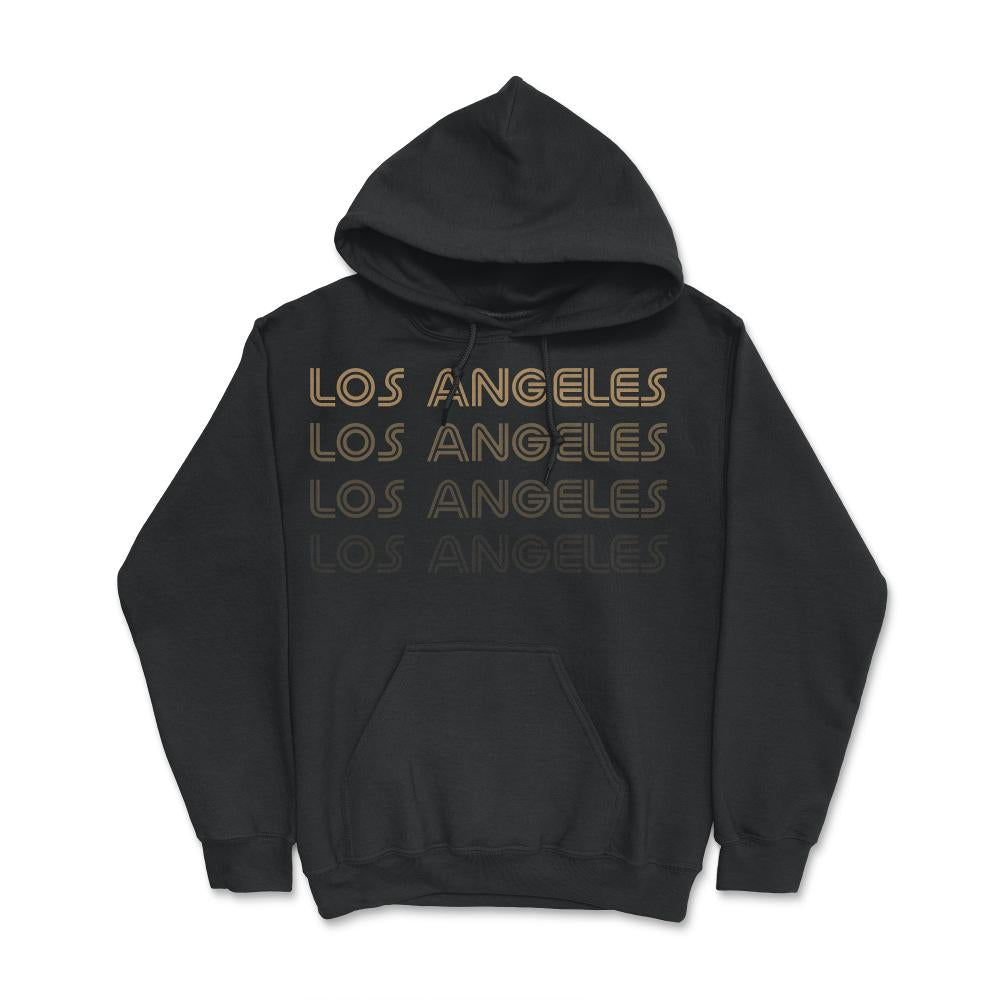 Los Angeles California Soccer Retro Style Color Fade Futbol Club Fan - Hoodie - Black