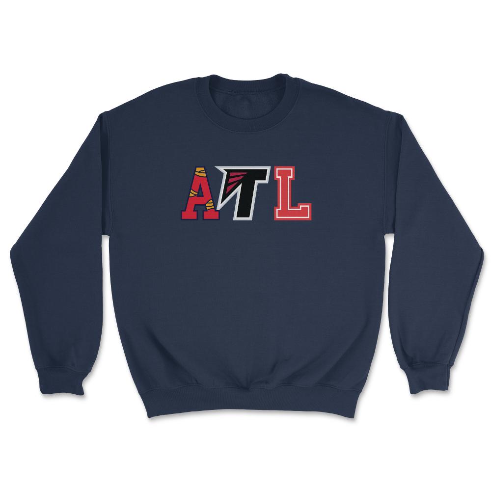 Atlanta Georgia Sports Fan Three Letter City Abbreviation - Unisex Sweatshirt - Navy