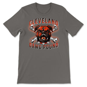 Cleveland Dawg Pound Cleveland Ohio Football Fan Gift - Unisex T-Shirt - Smoke Grey