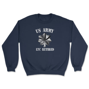 Retired Army Lieutenant Colonel Military Veteran Retiree - Unisex Sweatshirt - Navy