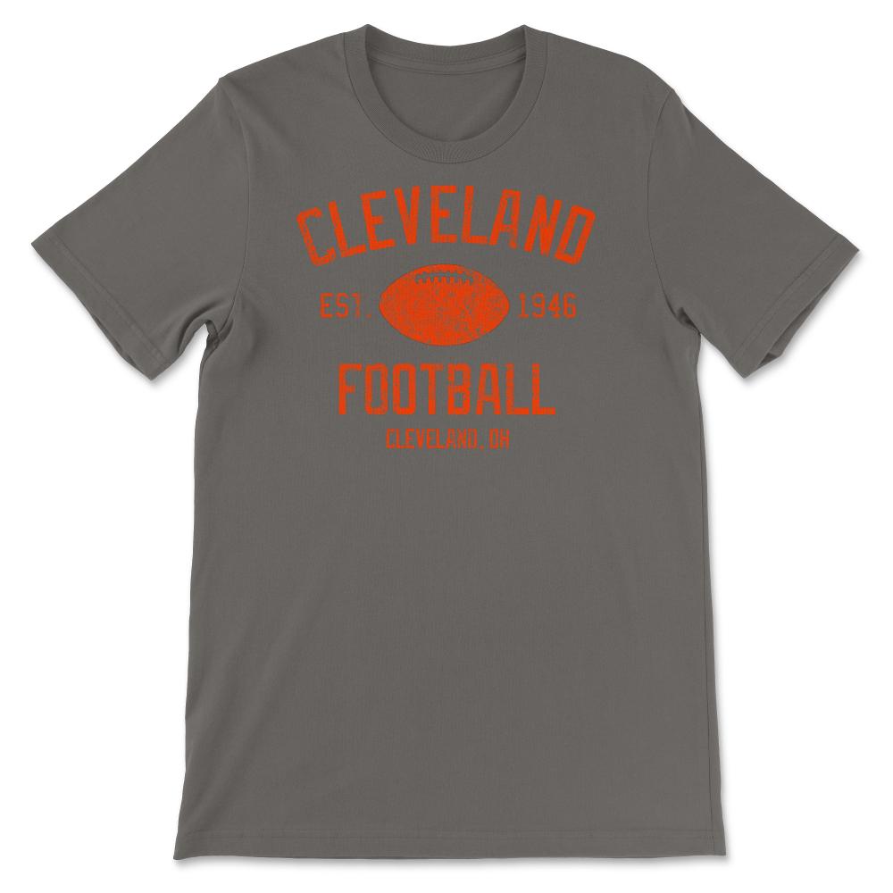 Cleveland Football Fan Retro Founded Gift - Unisex T-Shirt - Smoke Grey