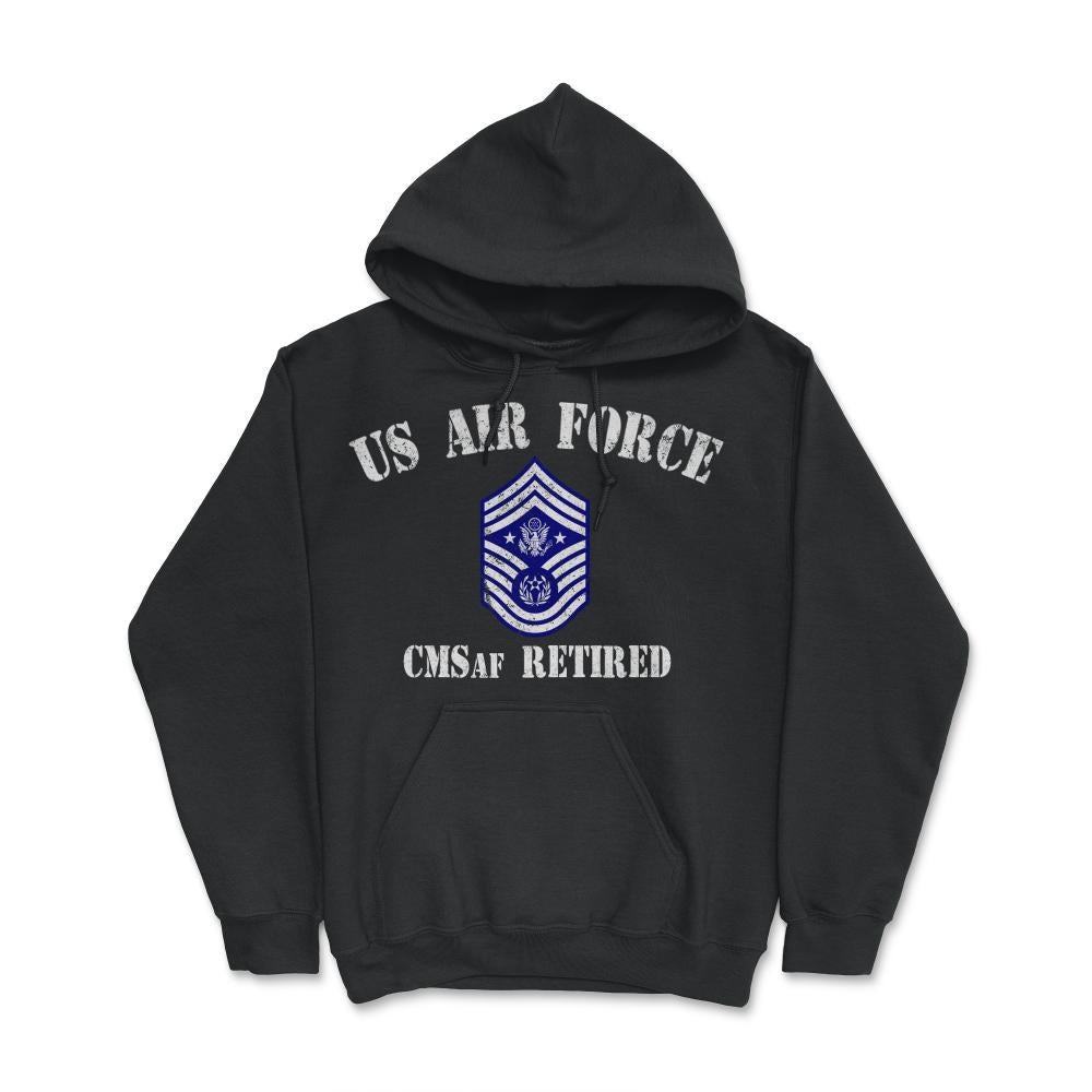 Vintage Retired Air Force Chief Master Sergeant Of The Air Force - Hoodie - Black