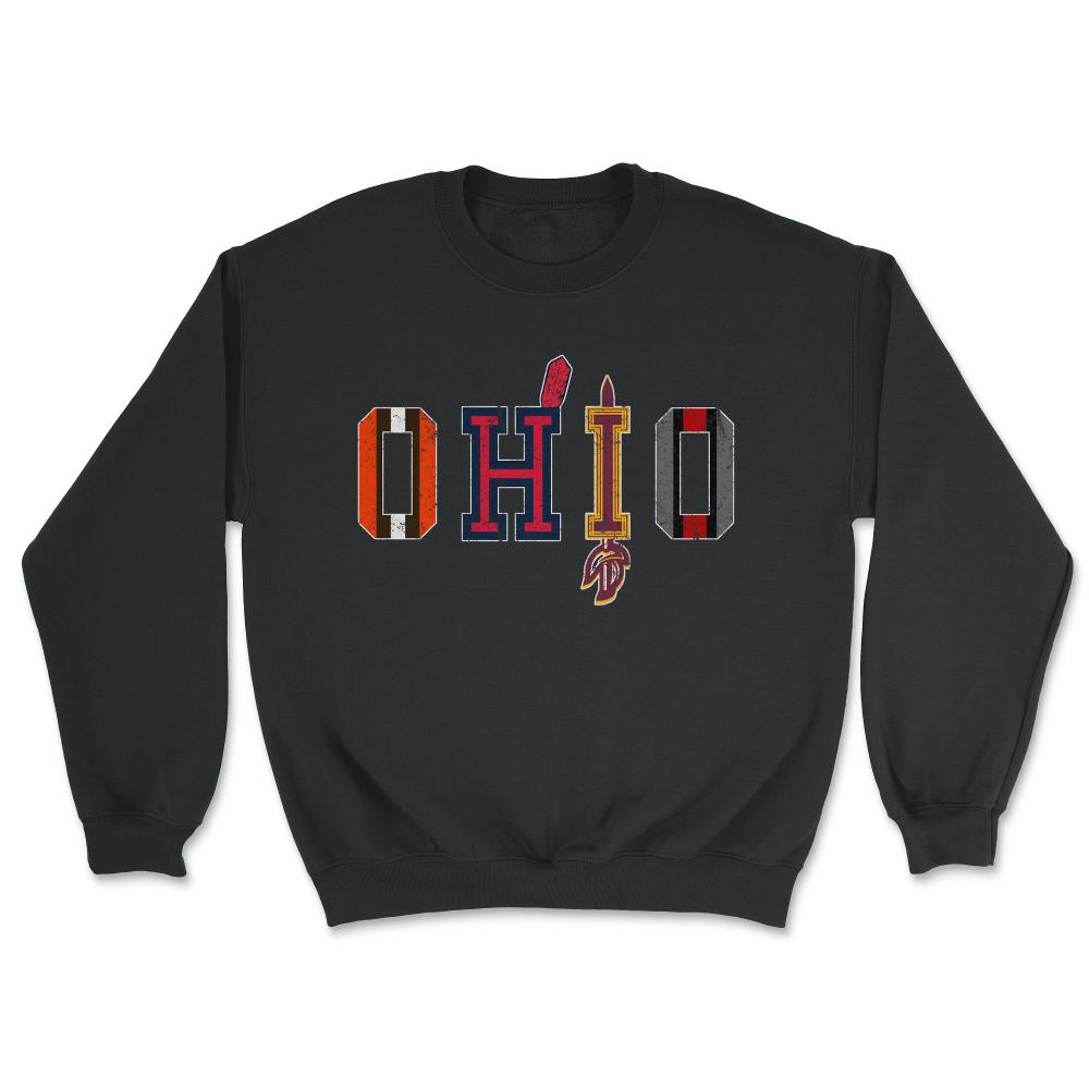 OHIO Sports Forever Vintage Cleveland & Columbus Fan Gift - Unisex Sweatshirt - Black