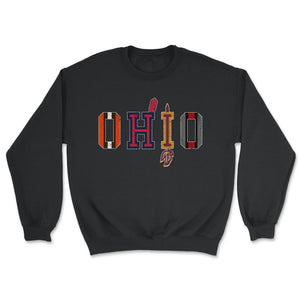 OHIO Sports Forever Vintage Cleveland & Columbus Fan Gift - Unisex Sweatshirt - Black
