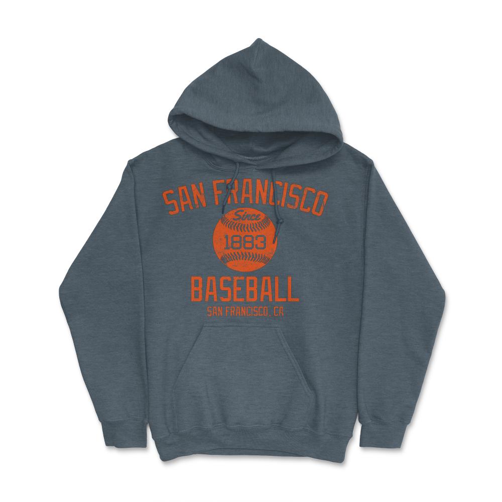 Vintage San Francisco California Baseball Retro Founded Classic Retro - Hoodie - Dark Grey Heather
