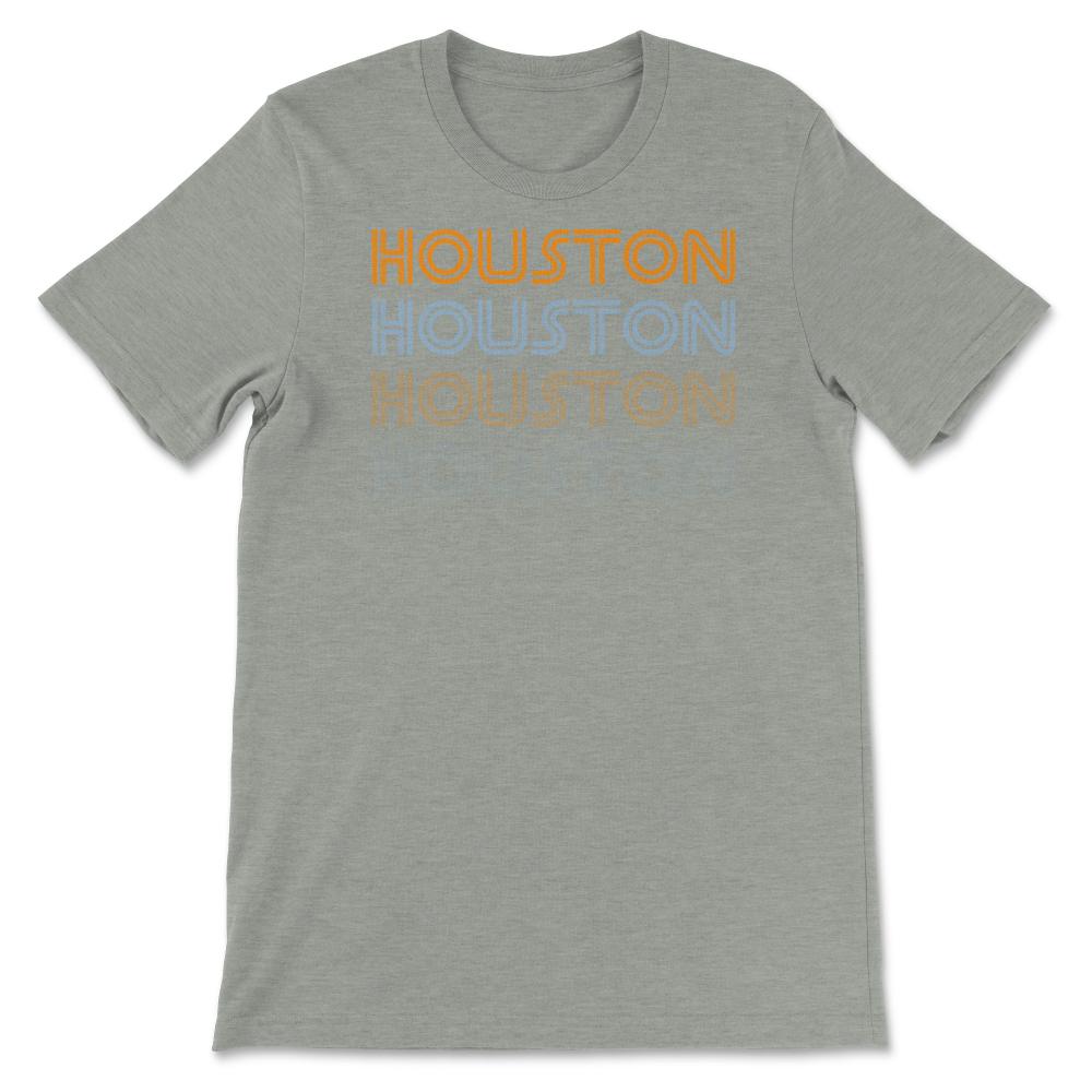 Houston Texas Soccer Retro Style Color Fade Futbol Club Fan - Unisex T-Shirt - Grey Heather