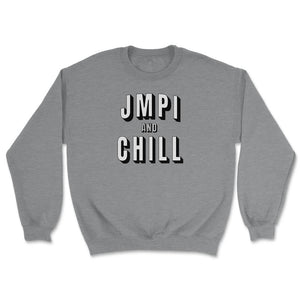 Airborne Jumpmaster JMPI & Chill Paratrooper Military Humor - Unisex Sweatshirt - Grey Heather