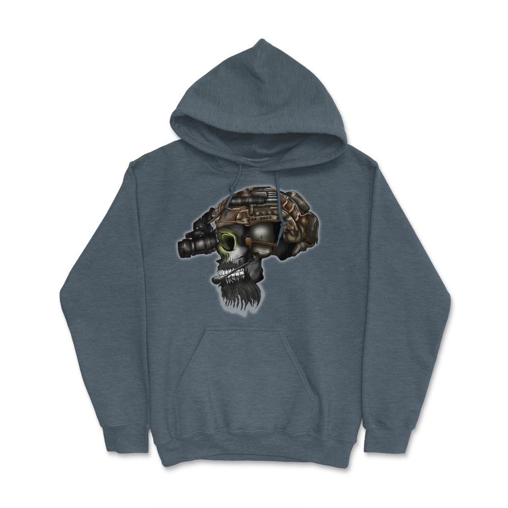 Special Forces & Ranger Regiment Bearded Skull Head Operator - Hoodie - Dark Grey Heather