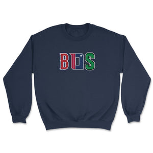 Boston Massachusetts Sports Fan Three Letter City Abbreviation - Unisex Sweatshirt - Navy