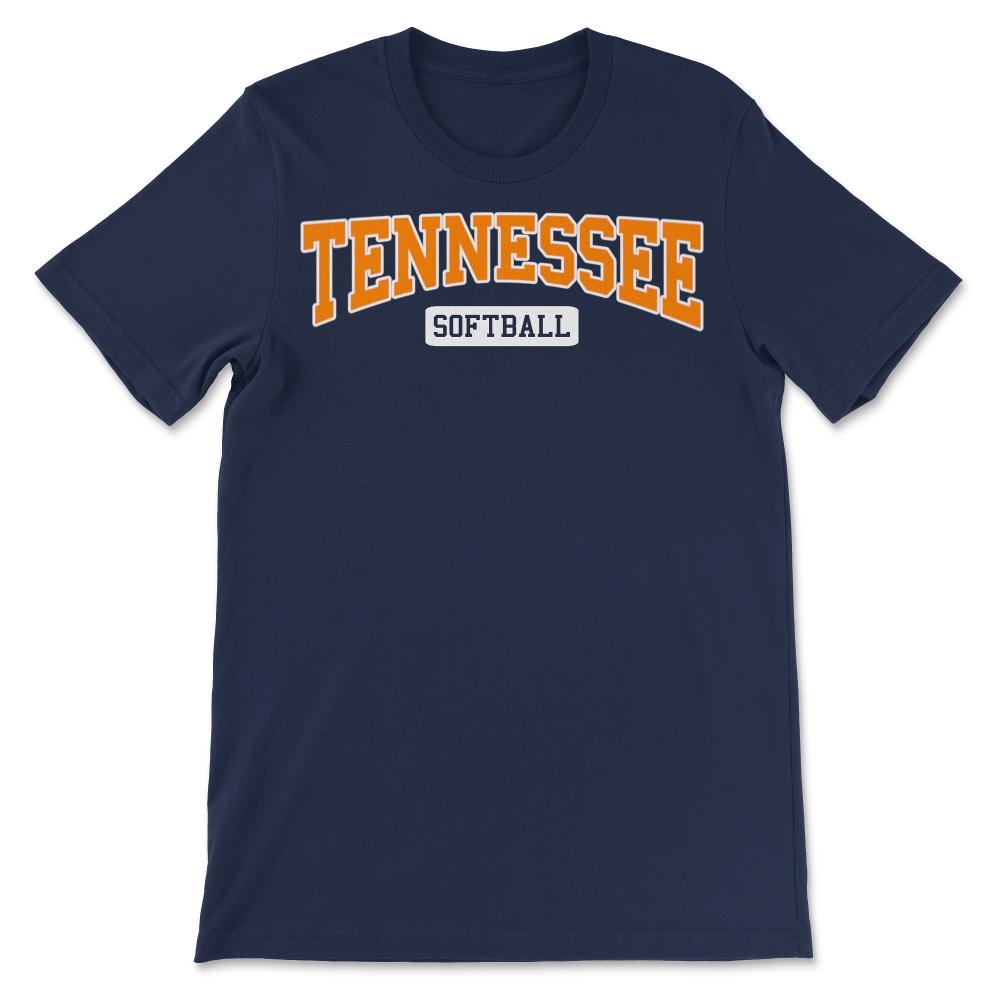 Tennessee Softball Classic Retro Style Softball Player - Unisex T-Shirt - Navy