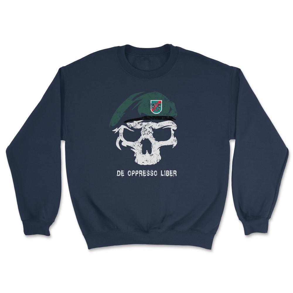 Army Special Forces De Oppresso Liber Green Beret 20th SFG Airborne - Unisex Sweatshirt - Navy