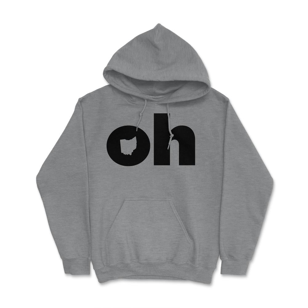 Ohio Two Letter State Abbreviation Unique Resident - Hoodie - Grey Heather