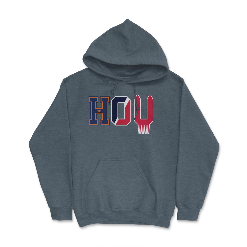 Houston Texas Sports Fan Three Letter City Abbreviation - Hoodie - Dark Grey Heather