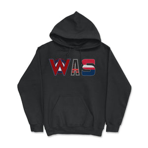 Washington DC Sports Fan Three Letter City Abbreviation - Hoodie - Black