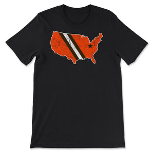 Cleveland Nation Football Fan Weathered Gift - Unisex T-Shirt - Black