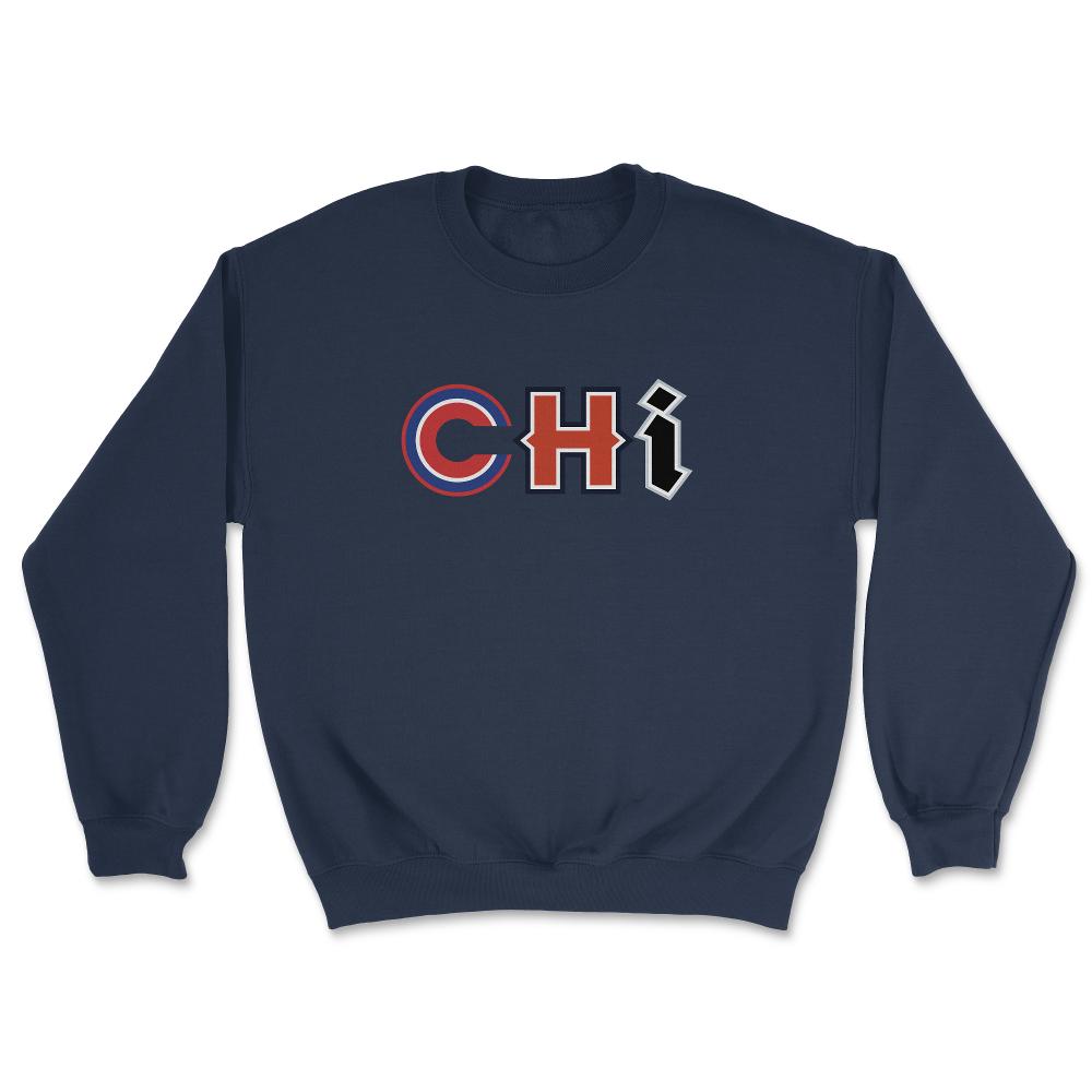 Chicago Illinois CHI Sports Fan Three Letter City Abbreviation - Unisex Sweatshirt - Navy