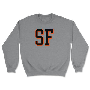 SF San Francisco California Baseball Fan Gift - Unisex Sweatshirt - Grey Heather