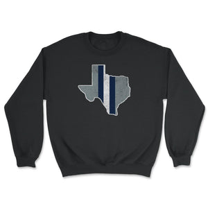 Vintage Dallas Texas Football City Skyline Gameday Tailgating - Unisex Sweatshirt - Black