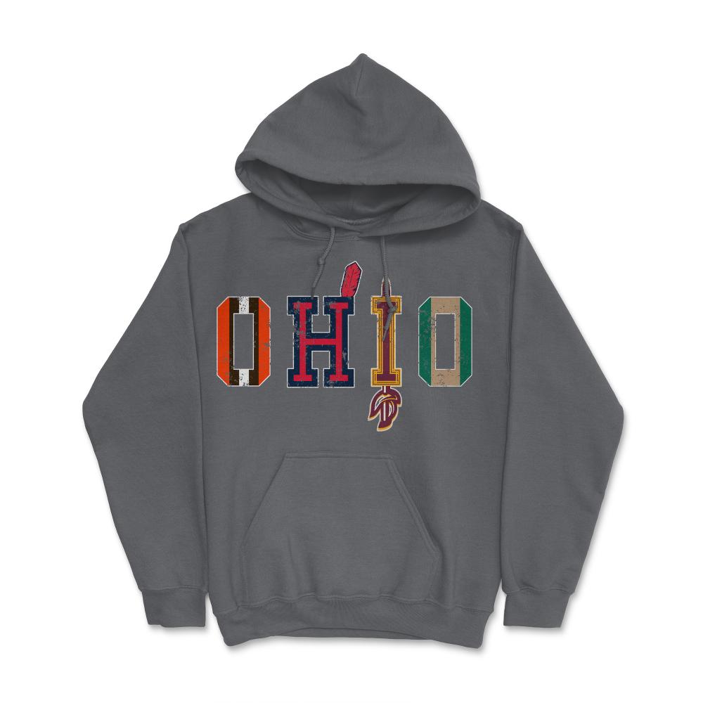 OHIO Sports Forever Vintage Cleveland & Athens Fan Gift - Hoodie - Smoke Grey
