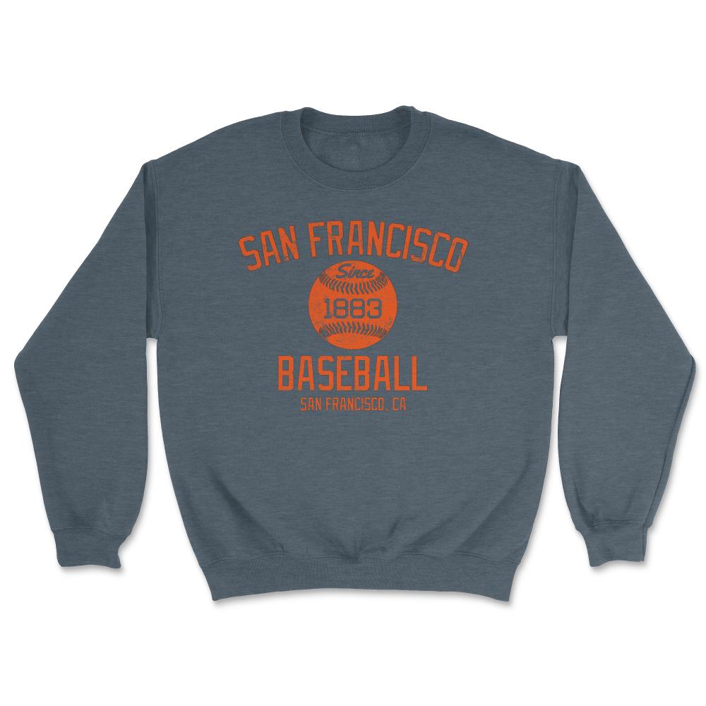 Vintage San Francisco California Baseball Retro Founded Classic Retro - Unisex Sweatshirt - Dark Grey Heather