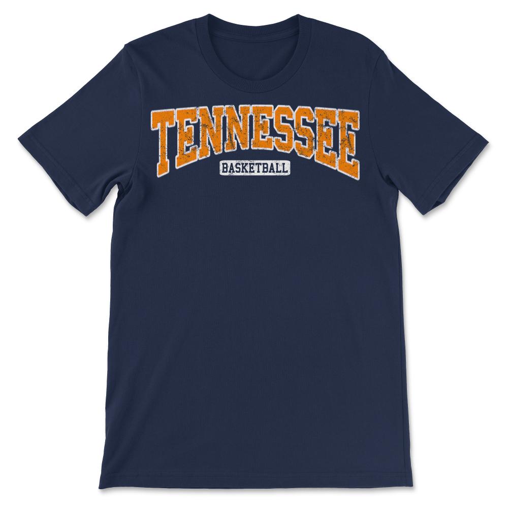 Vintage Tennessee Basketball Classic Player & Coach Fan Gift - Unisex T-Shirt - Navy